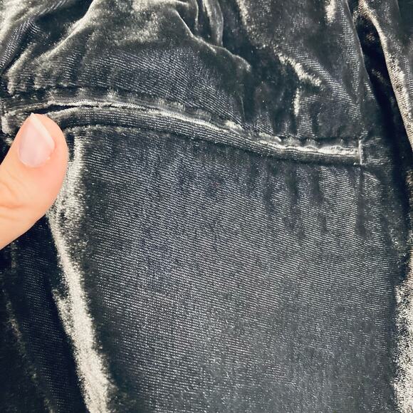 Ann Taylor Women’s Velvet Pants Pull-on Dark Grey Cozy Fall Fashion Small Style - Picture 7 of 7
